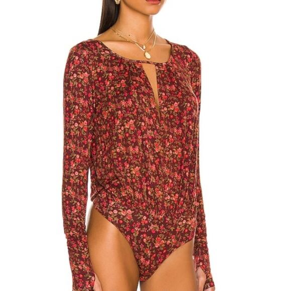 NWT‎ Free People Kaya Floral Bodysuit - Picture 1 of 9